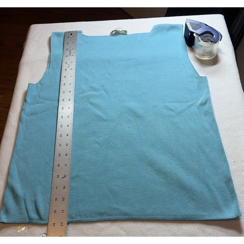 Cold Water Creek Shell Top Aqua